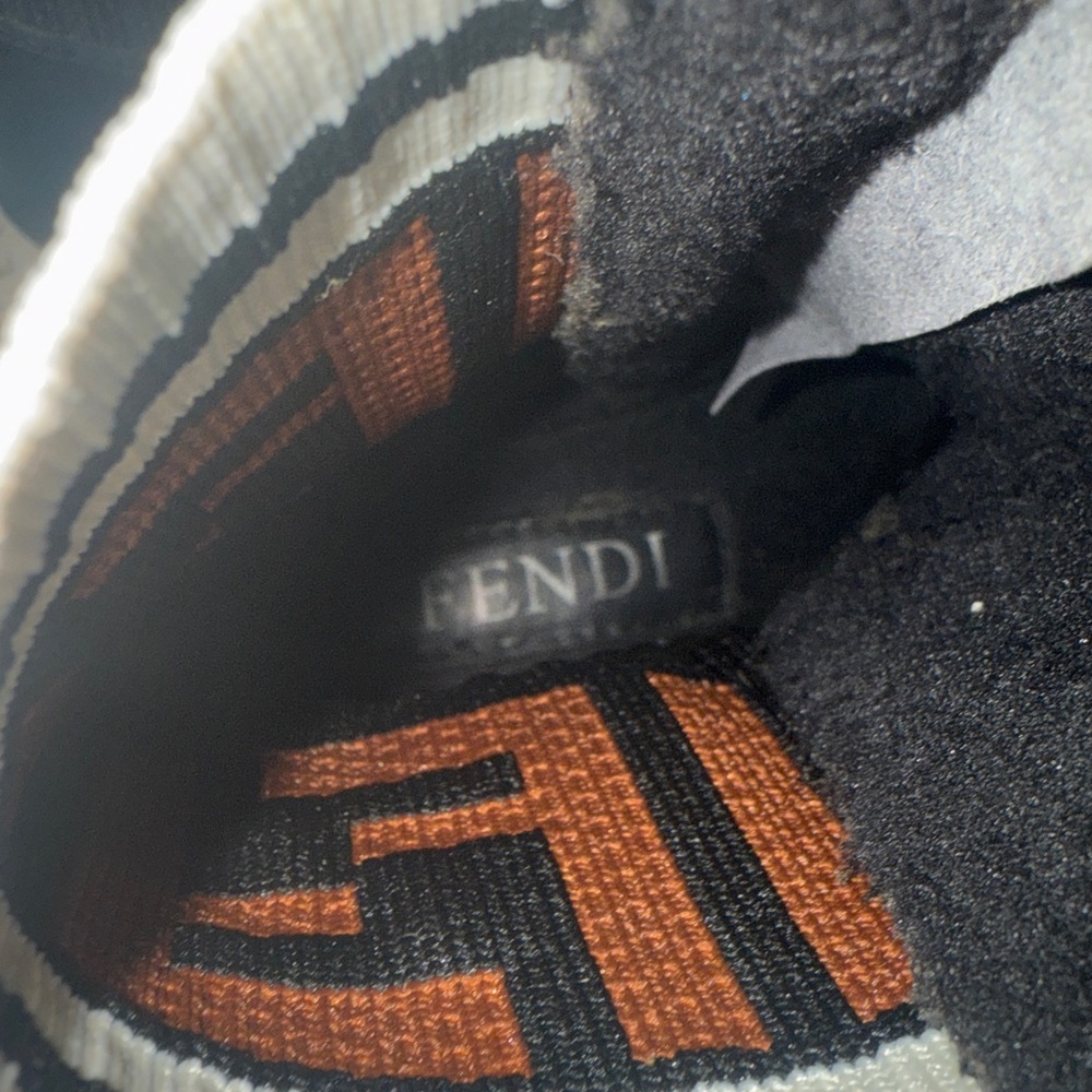 Fendi Boots Unisex junior biker boots in leather and fabric size between eu29 - Picture 8 of 10